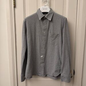 Uniqlo Shirt Mens Size Small Gray Button-Up Shirt  Long Sleeve